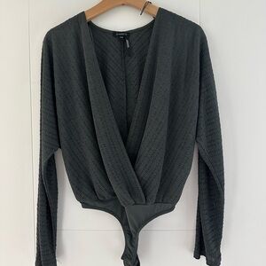 Dynamite Textured Gray Top